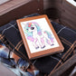 Cute Unicorn 096 - Vegan Leather Journal