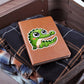 Cute Gharial sticker 57 - Vegan Leather Journal