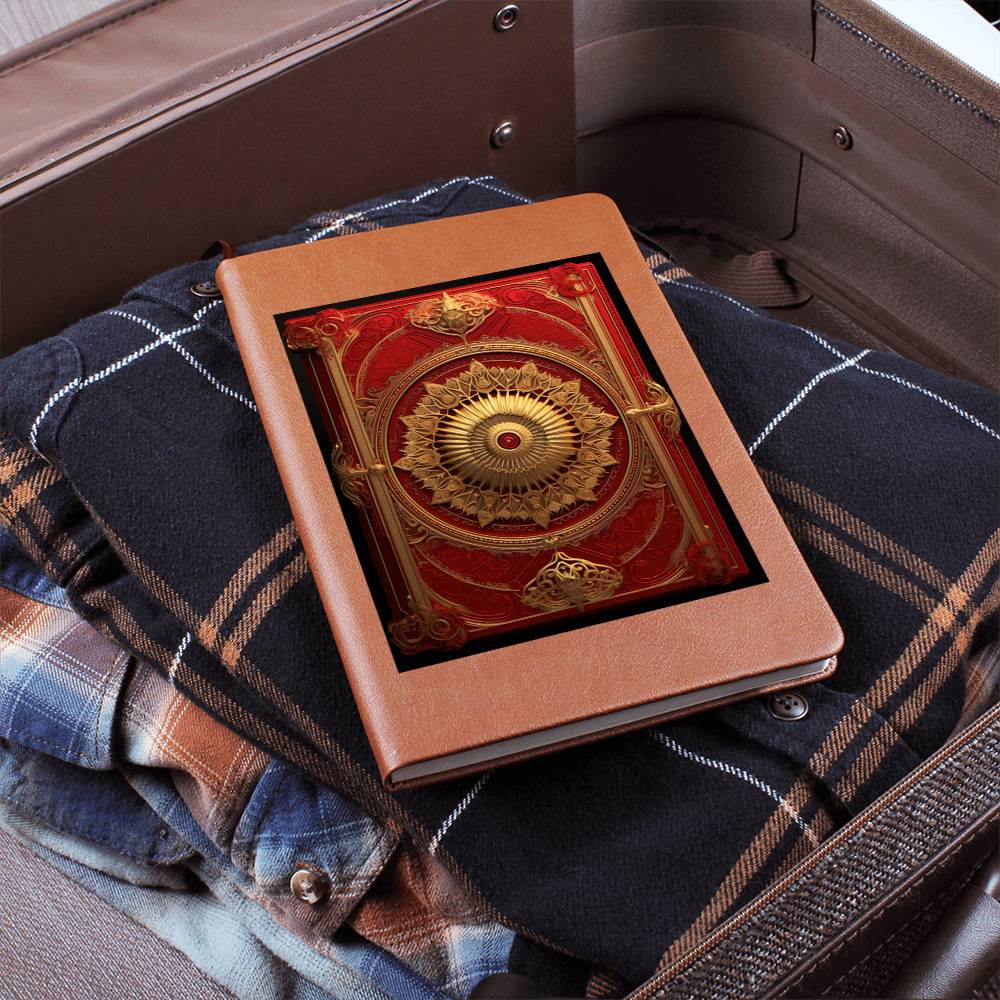 Ornate Gold Cover 128 - Vegan Leather Journal