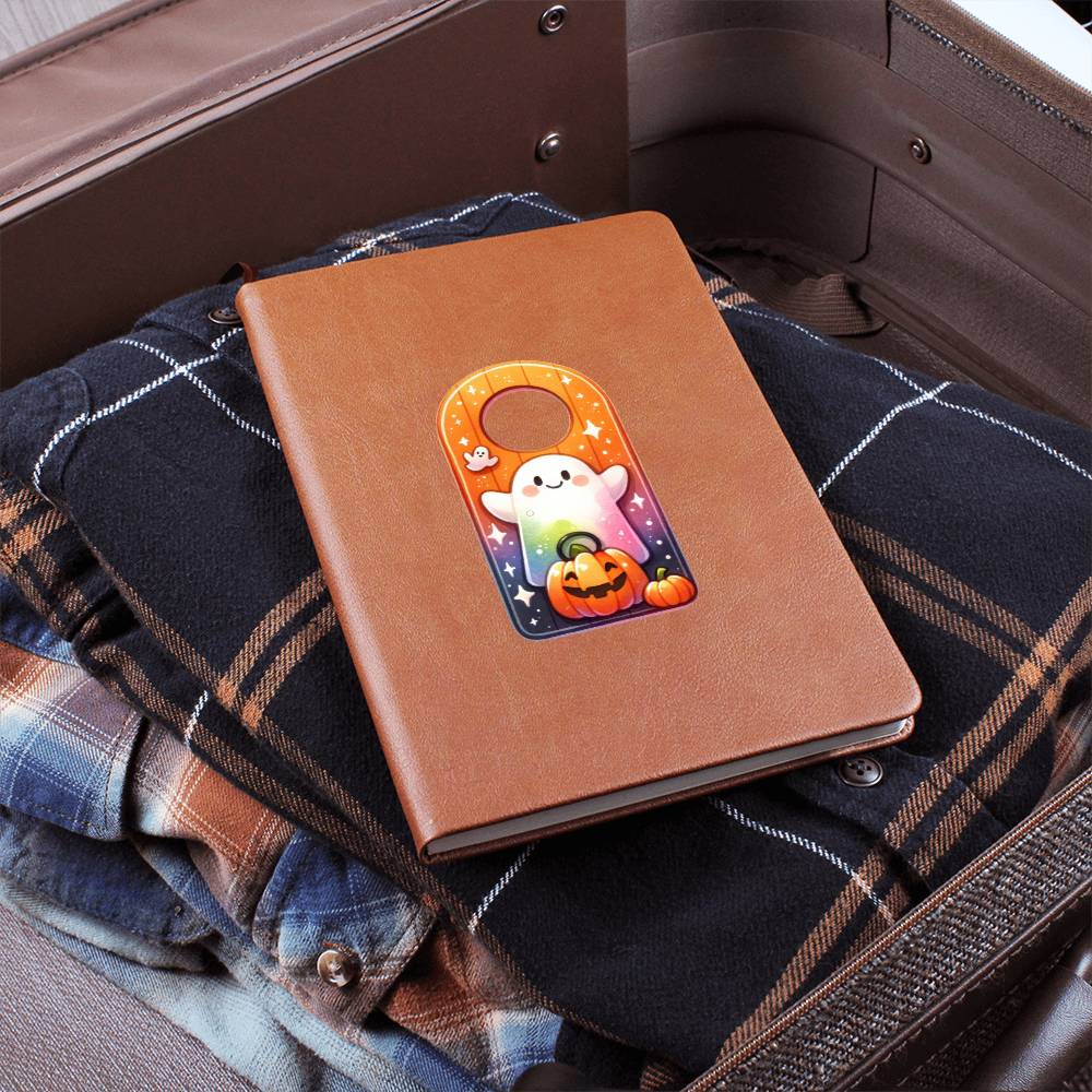 Cute Halloween Sticker 109 - Vegan Leather Journal