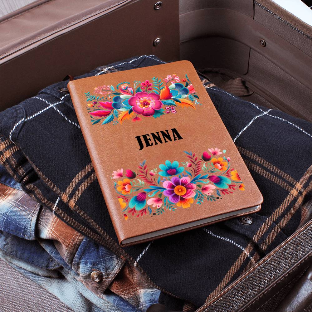 Jenna (Mexican Flowers 2) - Vegan Leather Journal