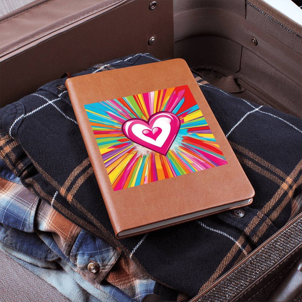 Valentine's Day Pop Art 08 - Vegan Leather Journal