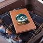 Watercolor Christmas Snow Globe 004 - Vegan Leather Journal