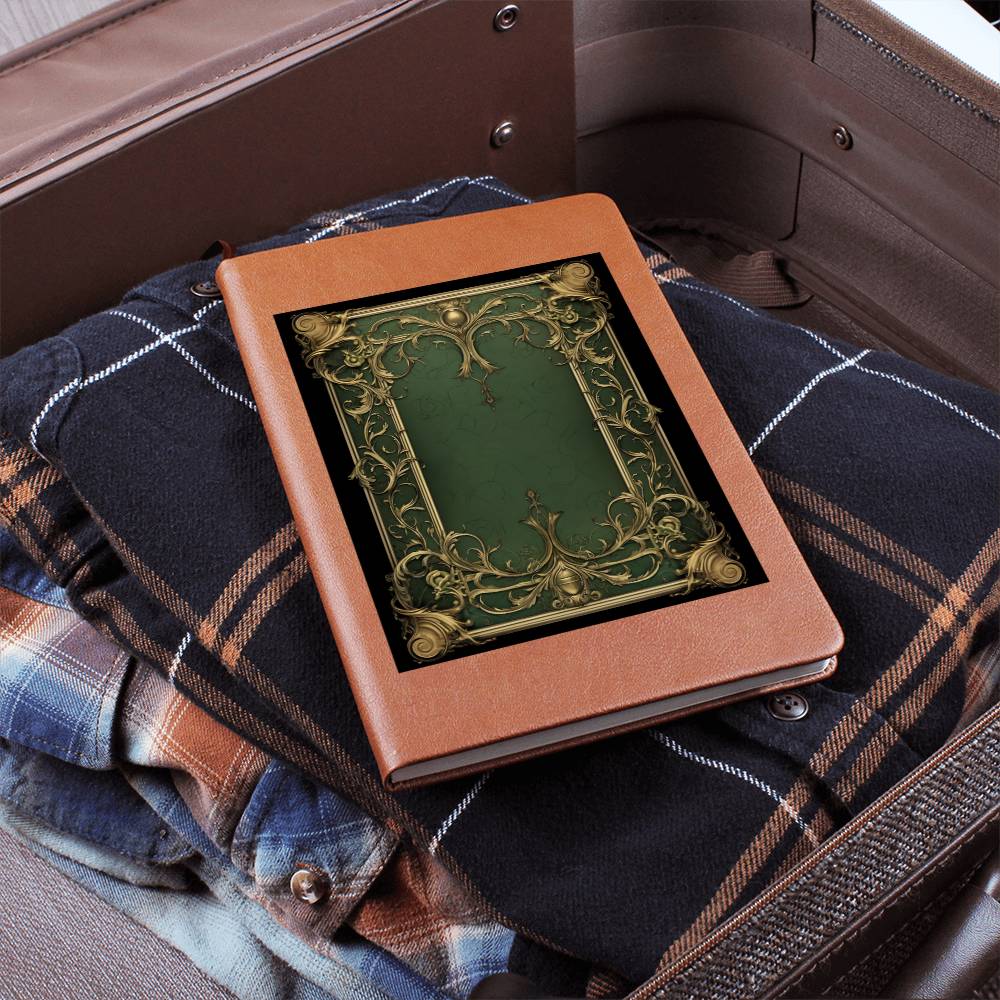 Ornate Gold Cover 072 - Vegan Leather Journal