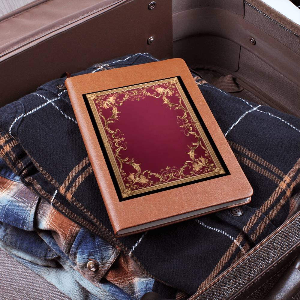 Ornate Gold Cover 085 - Vegan Leather Journal