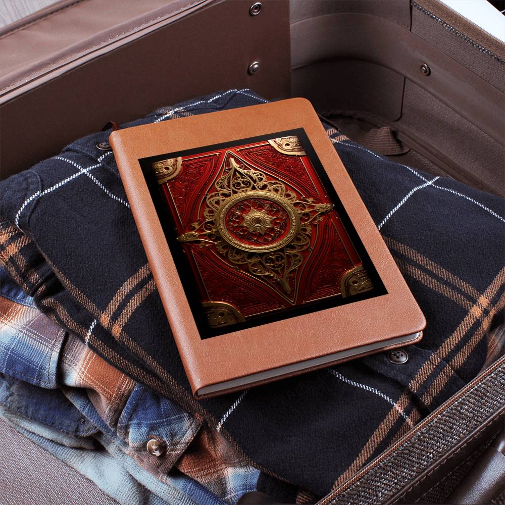 Ornate Gold Cover 016 - Vegan Leather Journal
