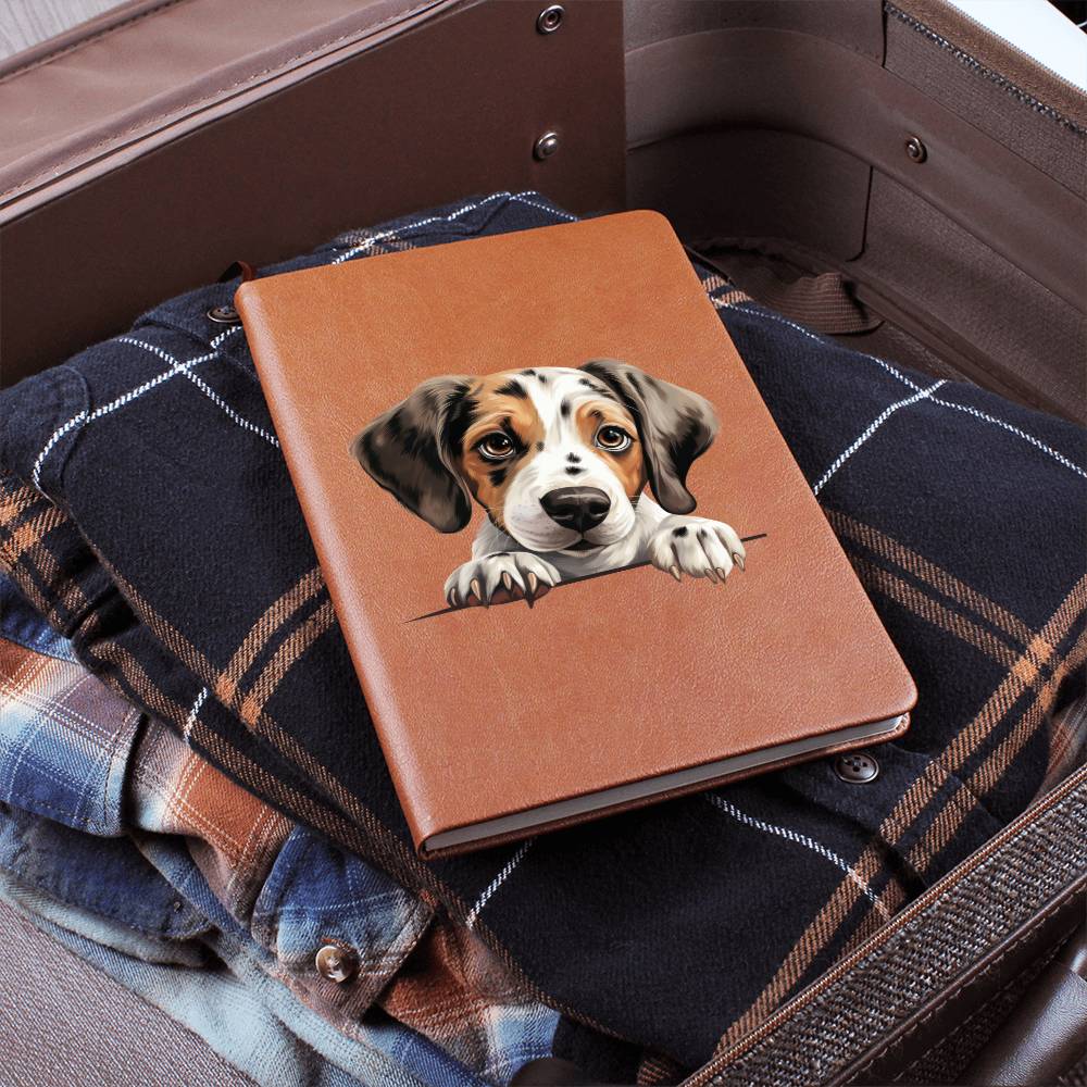 Pointer Peeking - Vegan Leather Journal