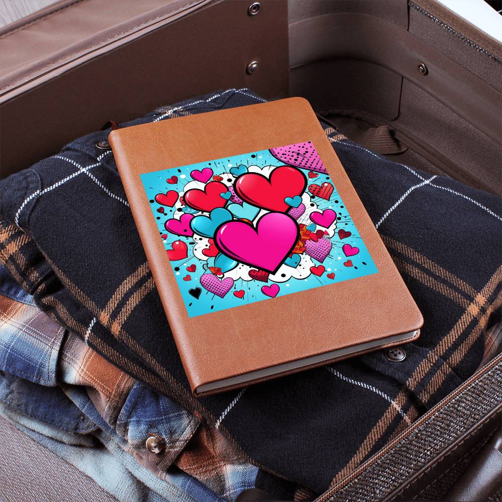 Valentine's Day Pop Art 21 - Vegan Leather Journal