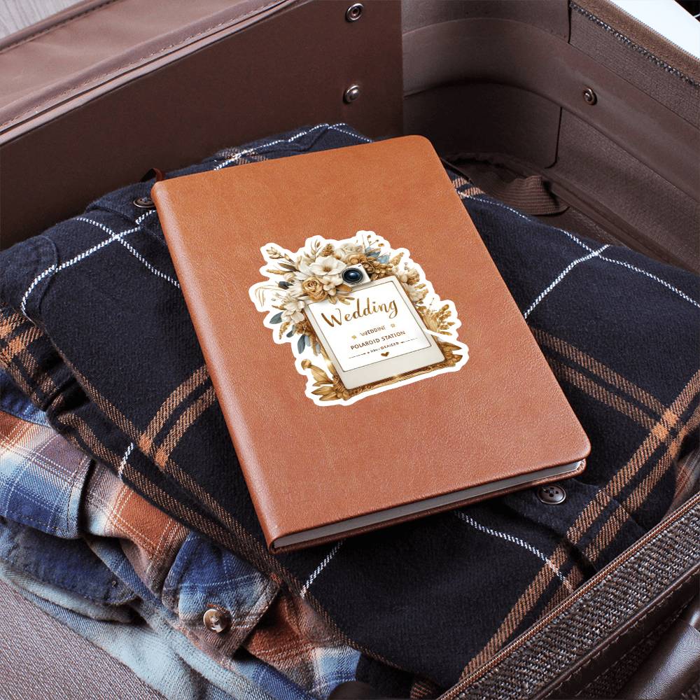 Luxury Wedding Decor Sticker 072 - Vegan Leather Journal
