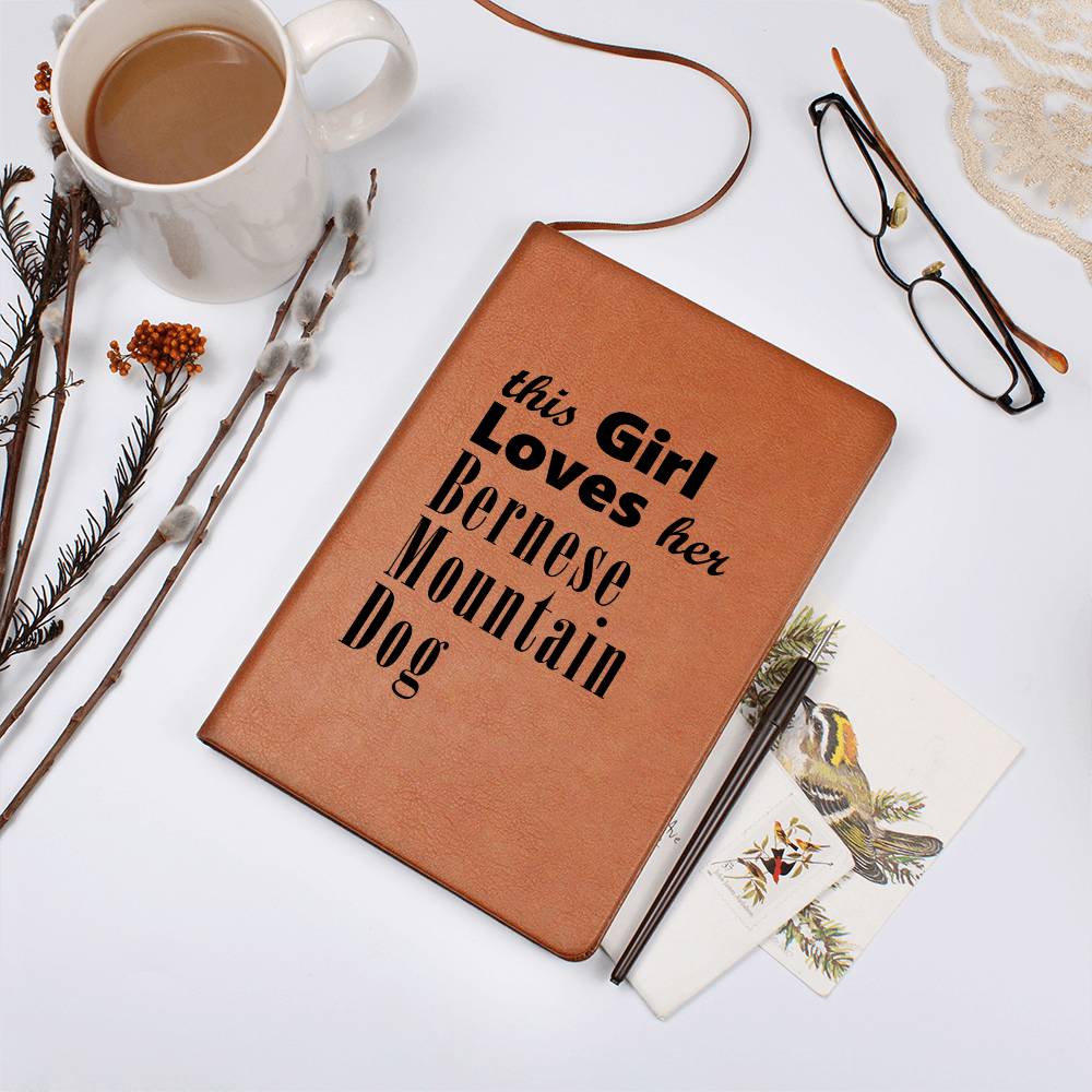 Bernese Mountain Dog - Vegan Leather Journal