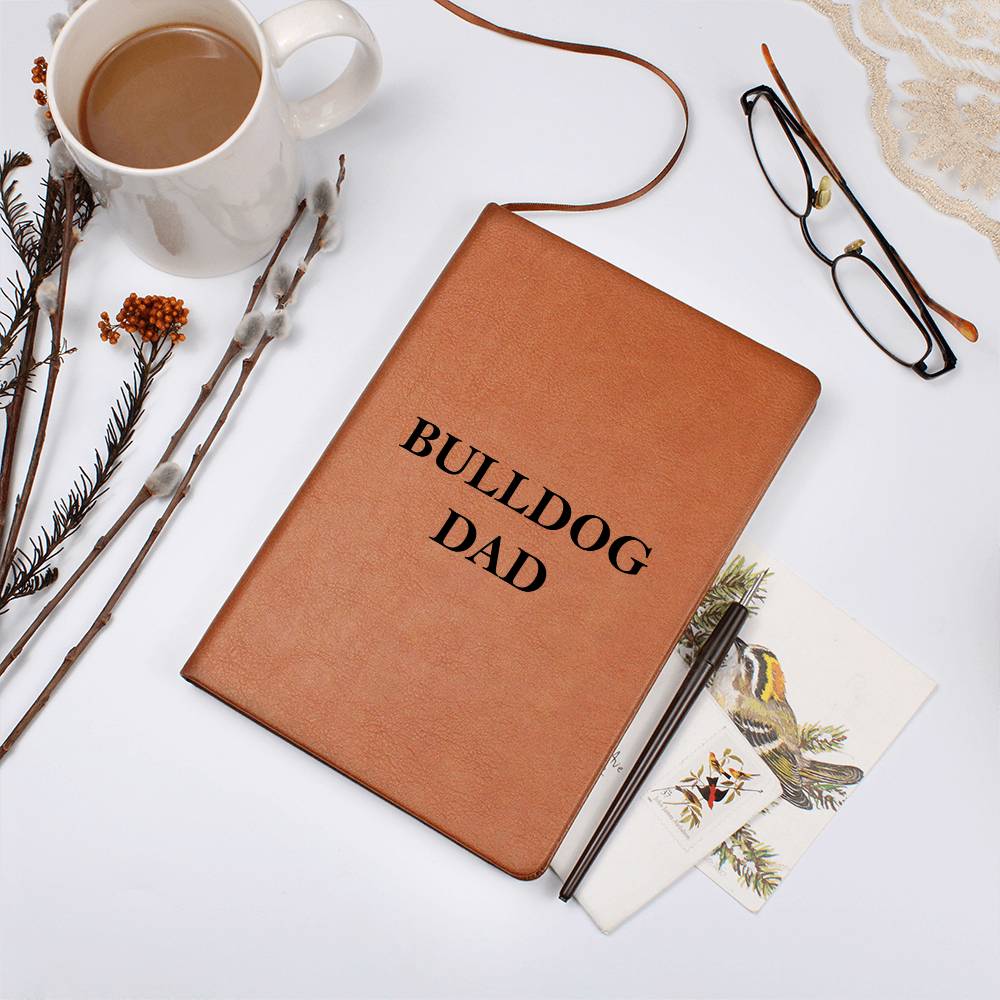 Bulldog Dad - Vegan Leather Journal