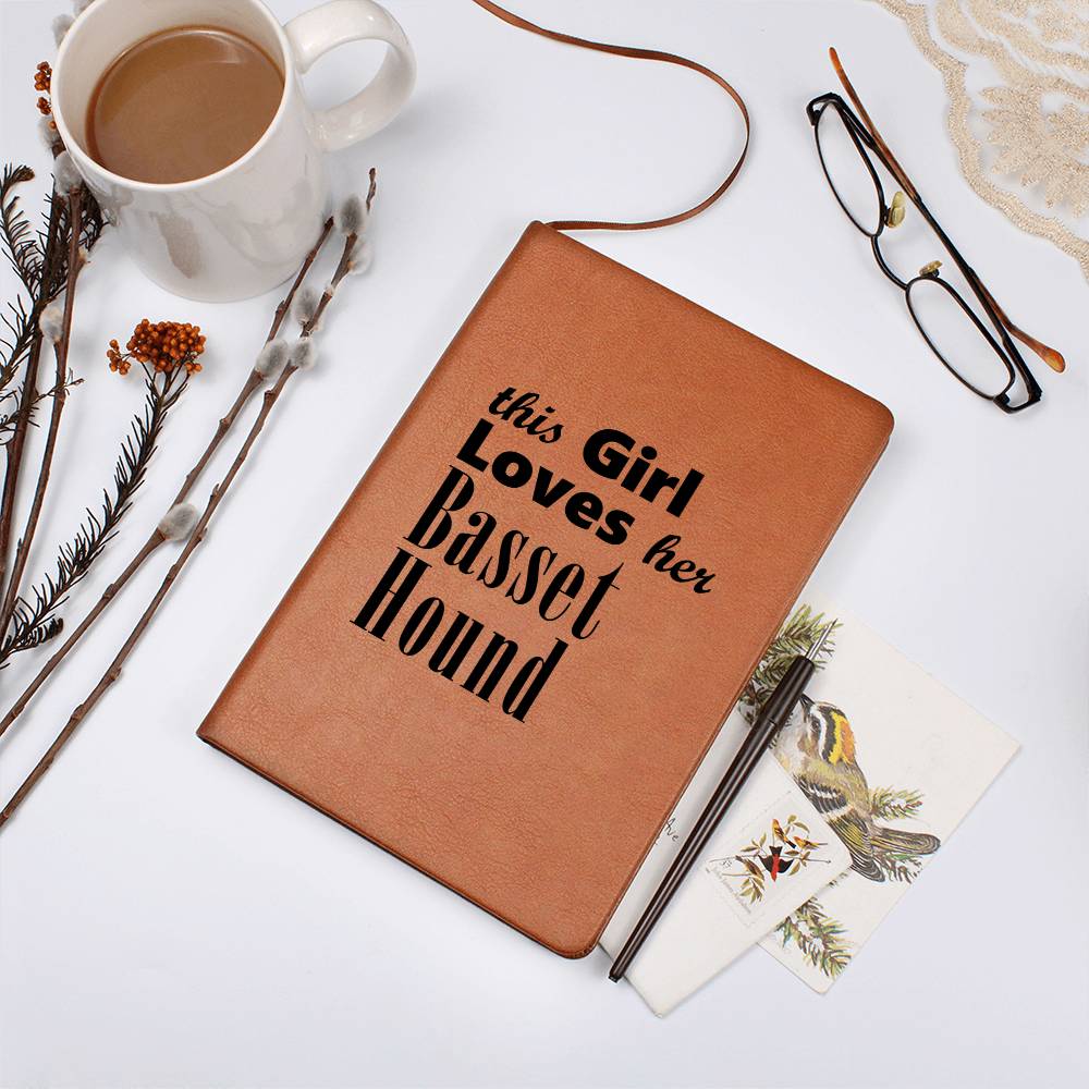 Basset Hound - Vegan Leather Journal