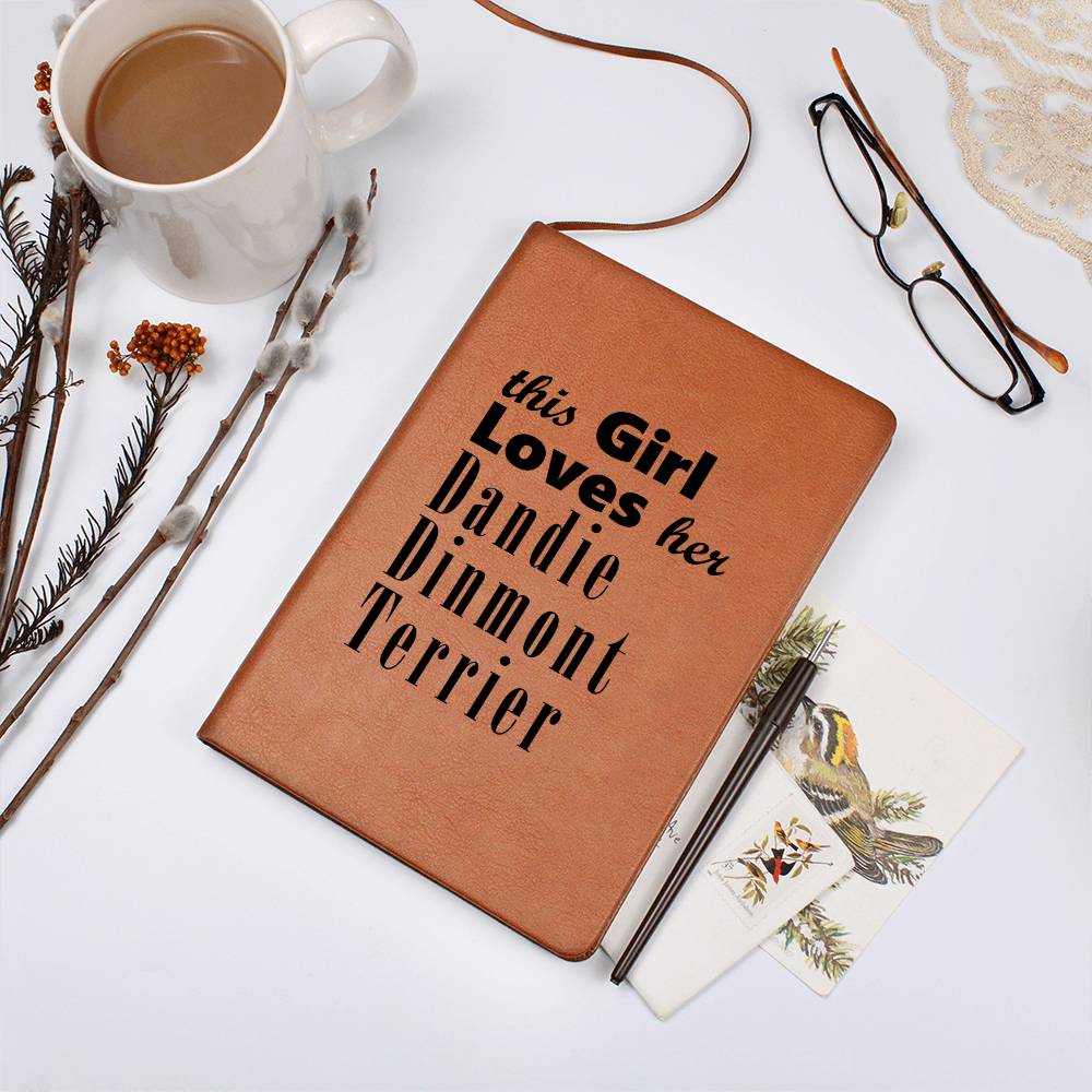 Dandie Dinmont Terrier - Vegan Leather Journal