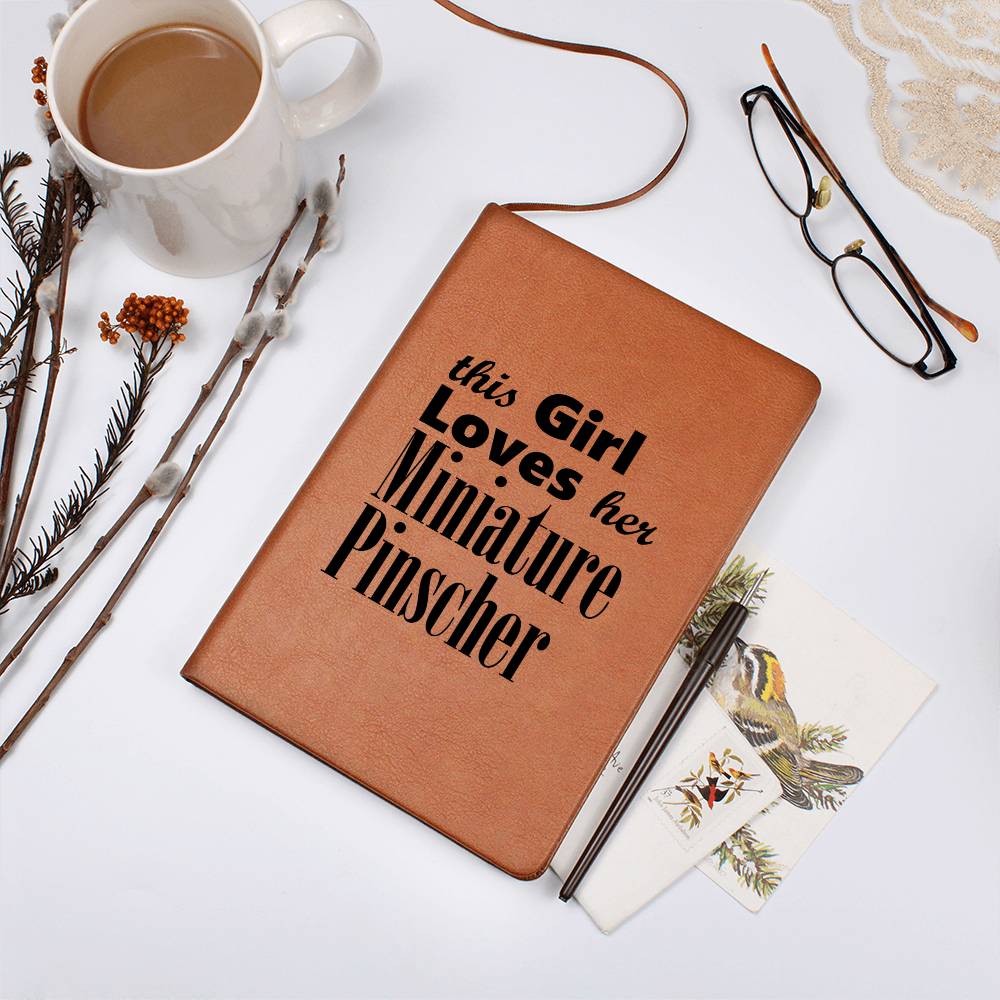 Miniature Pinscher - Vegan Leather Journal