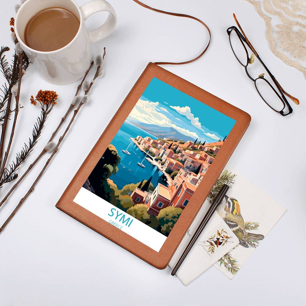 Famous Travel Destinations - Symi, Greece - Vegan Leather Journal