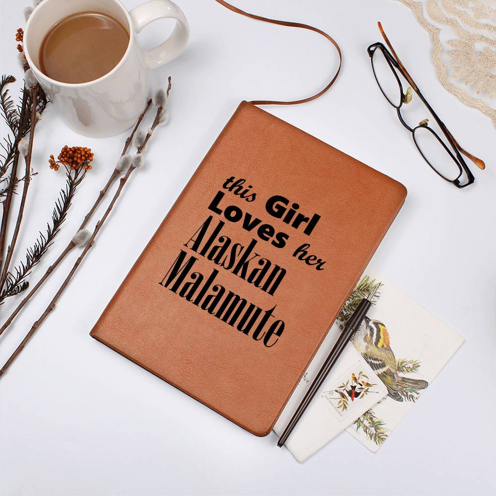 Alaskan Malamute - Vegan Leather Journal
