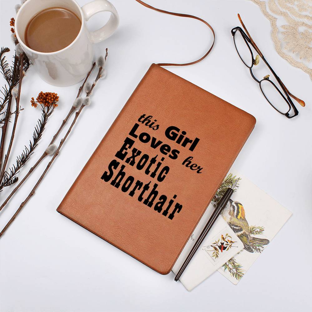 Exotic Shorthair - Vegan Leather Journal