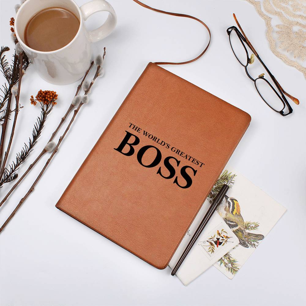 World's Greatest Boss - Vegan Leather Journal