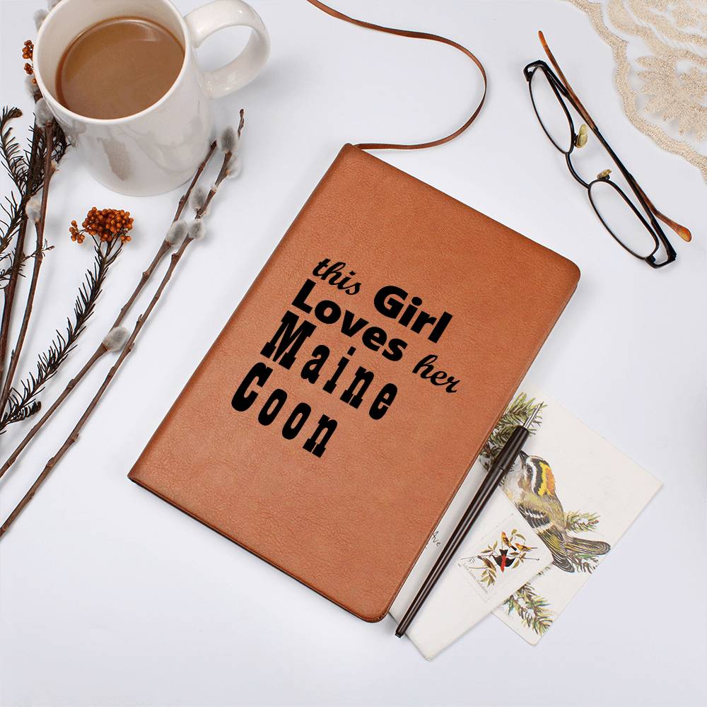 Maine Coon - Vegan Leather Journal