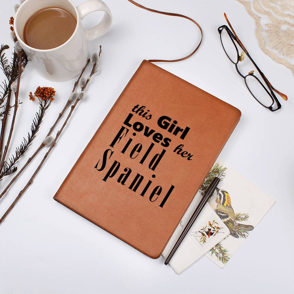 Field Spaniel - Vegan Leather Journal