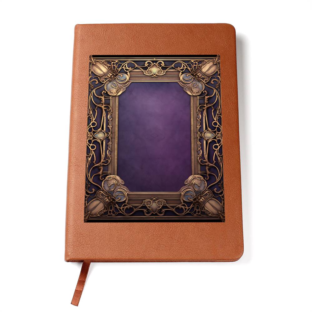 Ornate Gold Cover 066 - Vegan Leather Journal