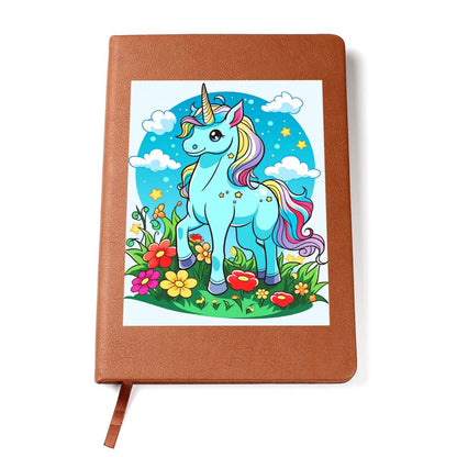 Cute Unicorn 073 - Vegan Leather Journal