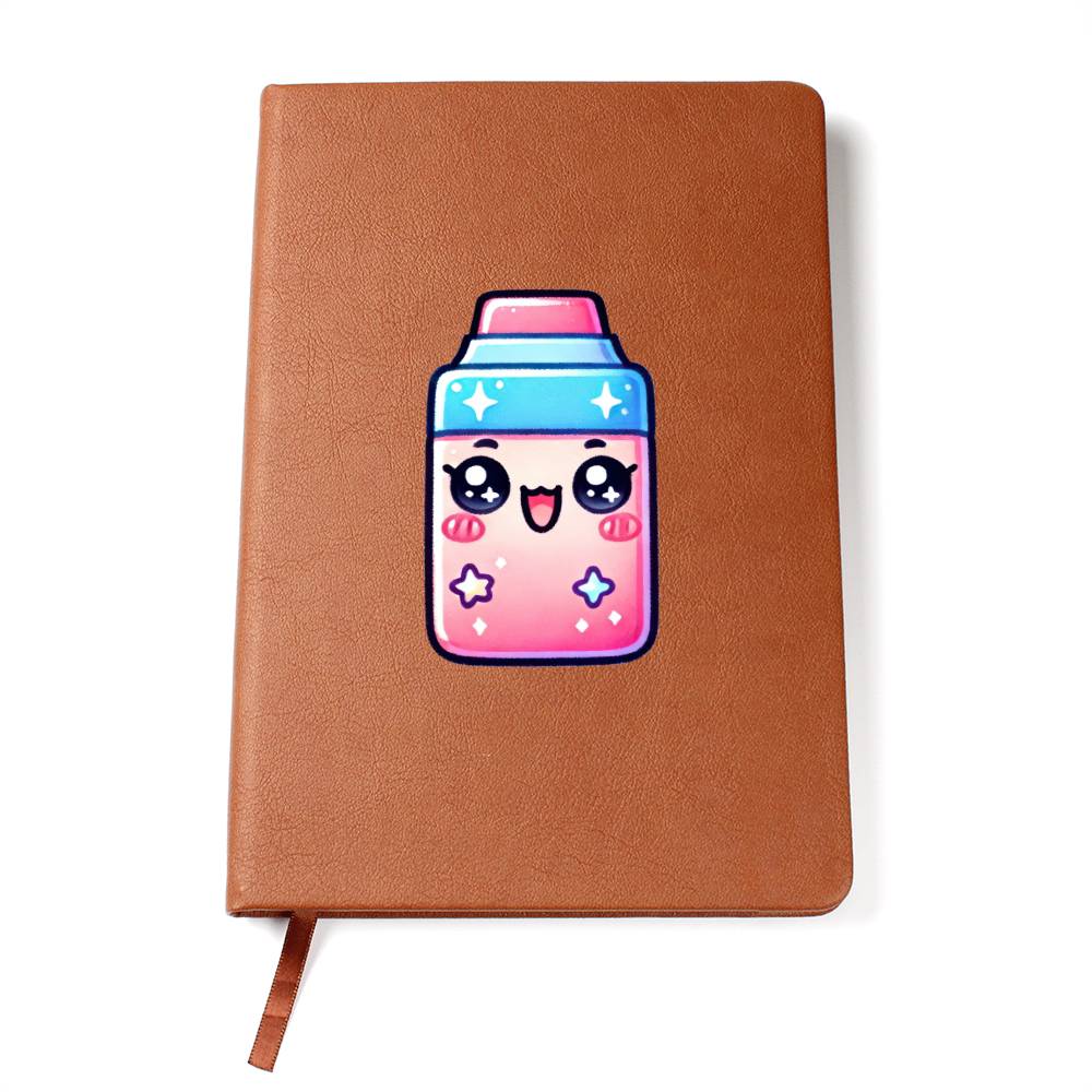 Cute Back to School Sticker 092 - Vegan Leather Journal