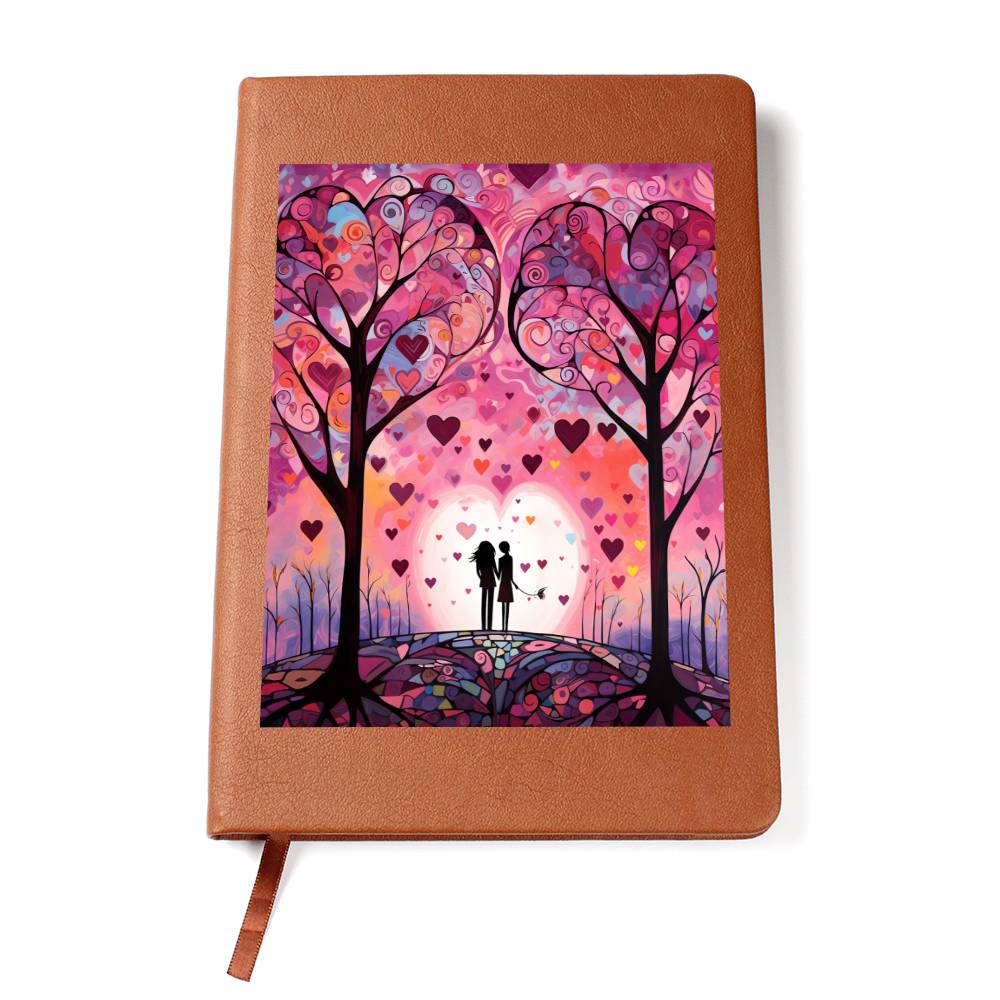 Valentine's Day Art 441 - Vegan Leather Journal