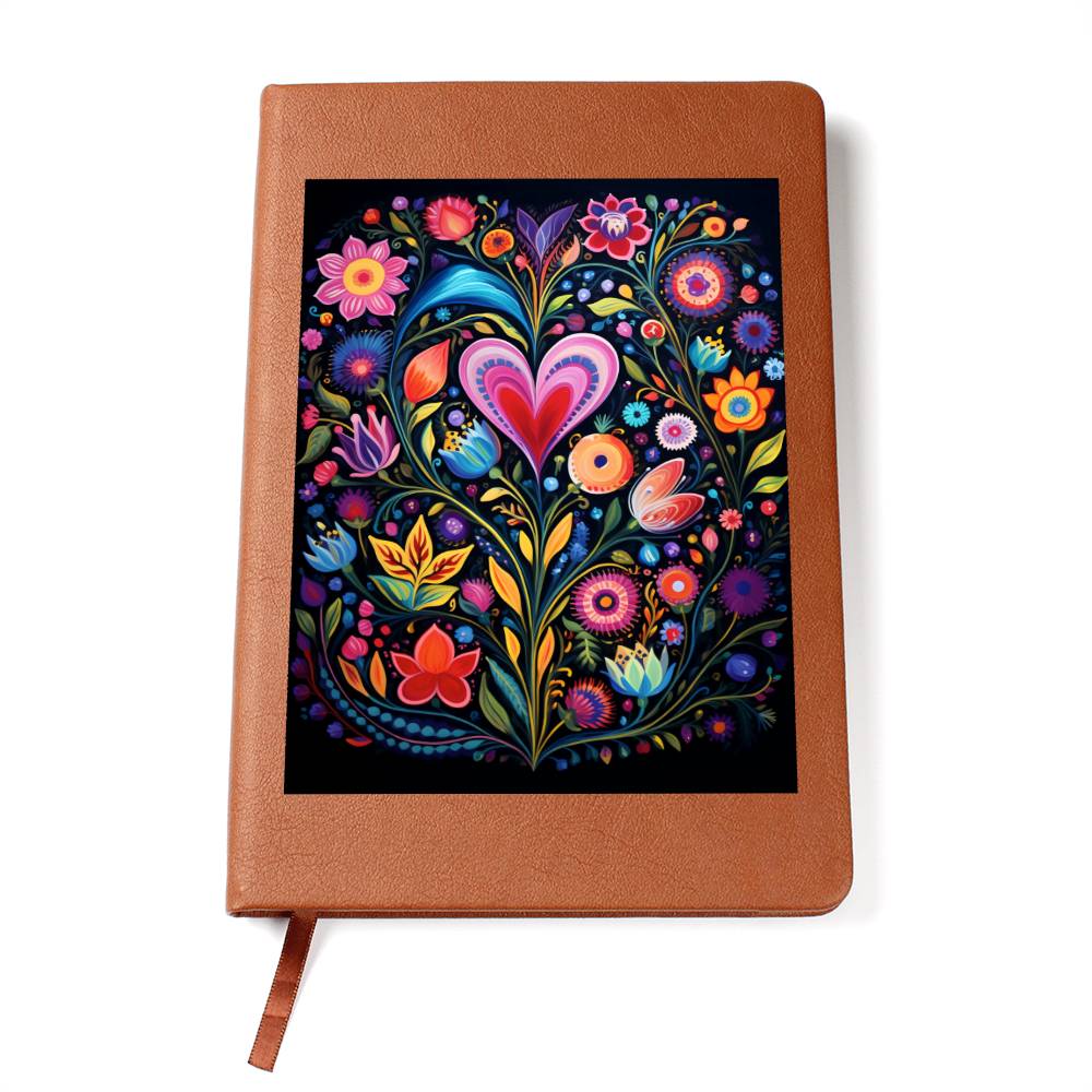 Valentine's Day Art 010 - Vegan Leather Journal