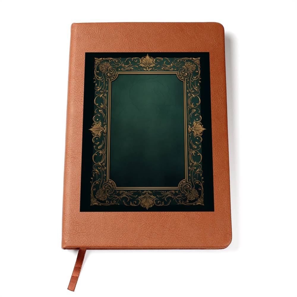 Ornate Gold Cover 048 - Vegan Leather Journal