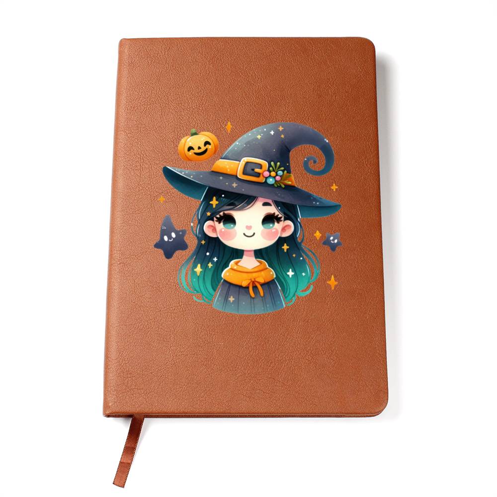 Cute Halloween Sticker 030 - Vegan Leather Journal