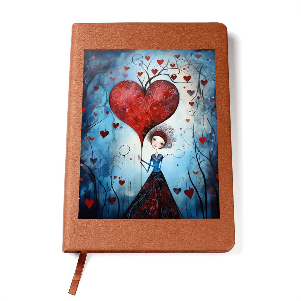 Valentine's Day Art 388 - Vegan Leather Journal