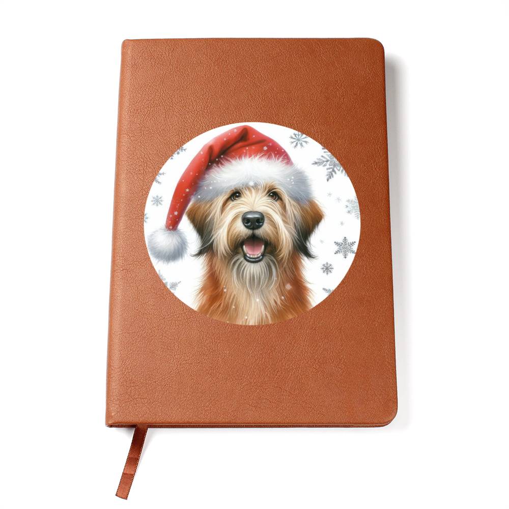 Christmas Dog - Otterhound - Vegan Leather Journal