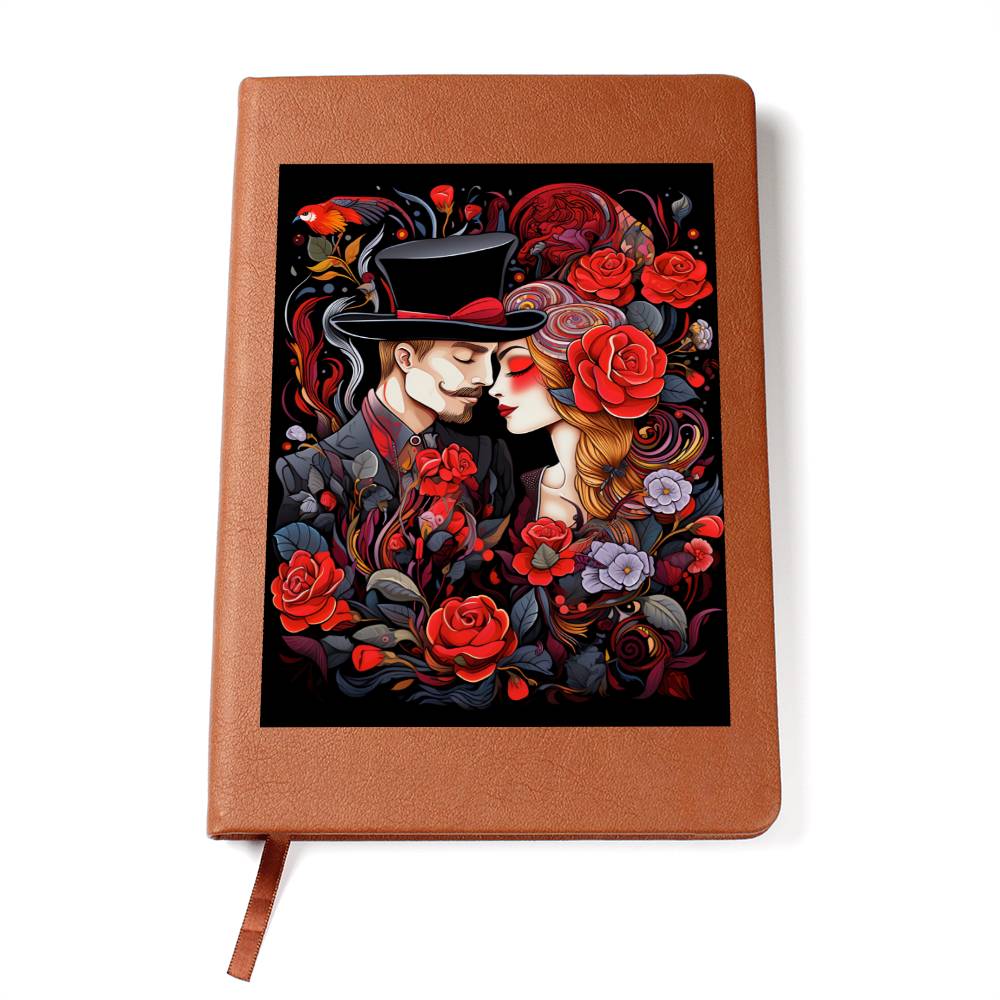Valentine's Day Art 157 - Vegan Leather Journal