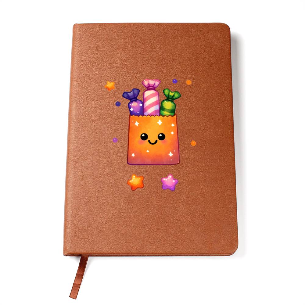 Cute Halloween Sticker 020 - Vegan Leather Journal