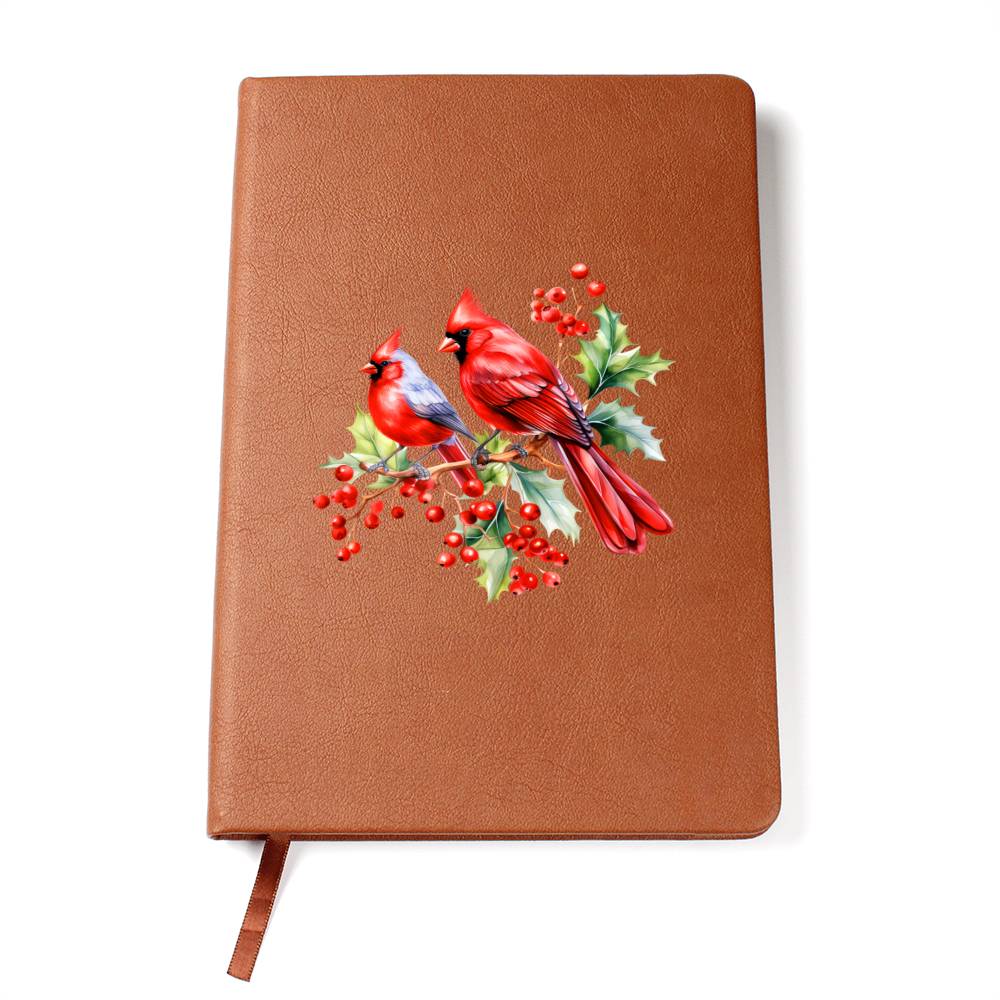 Christmas Cardinal 015 - Vegan Leather Journal