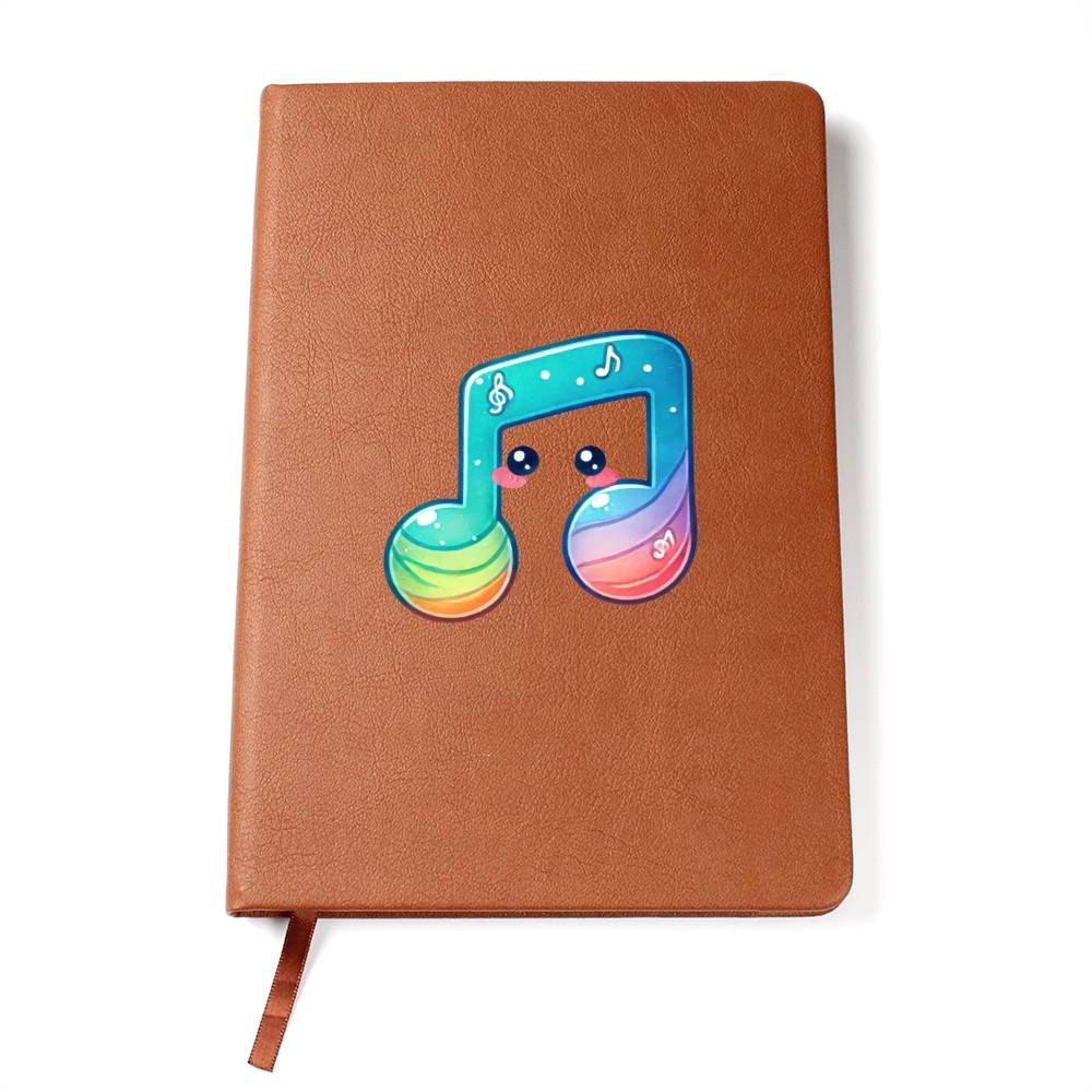 Cute Back to School Sticker 011 - Vegan Leather Journal