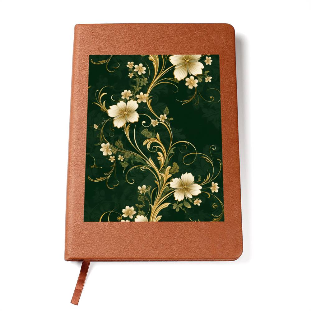 Ornate Gold Cover 082 - Vegan Leather Journal