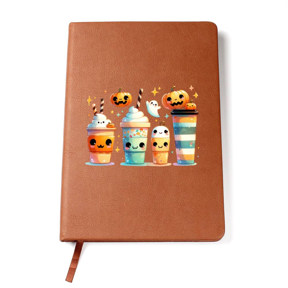 Cute Halloween Sticker 103 - Vegan Leather Journal