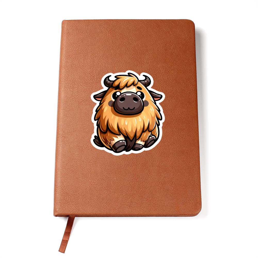 Cute Takin sticker  186 - Vegan Leather Journal