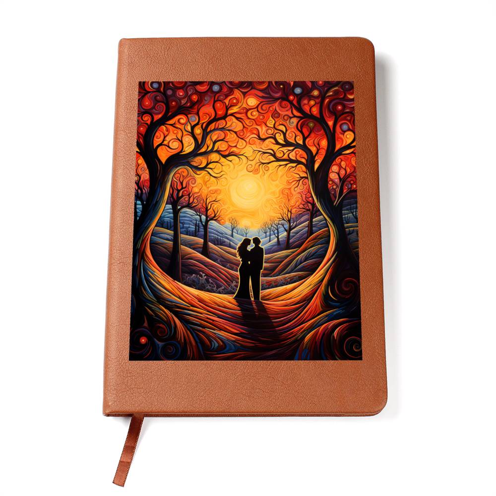 Valentine's Day Art 317 - Vegan Leather Journal