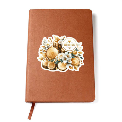Luxury Wedding Decor Sticker 065 - Vegan Leather Journal