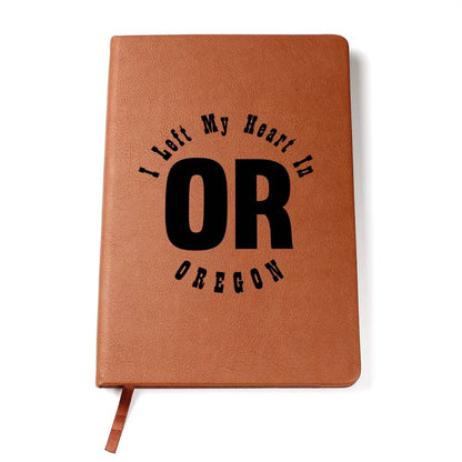 Heart In Oregon v01 - Vegan Leather Journal