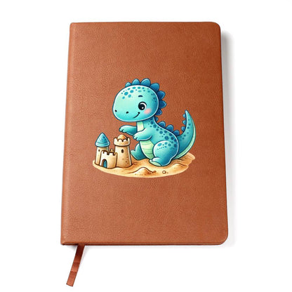 Colorful Baby Dinosaur 041 - Vegan Leather Journal