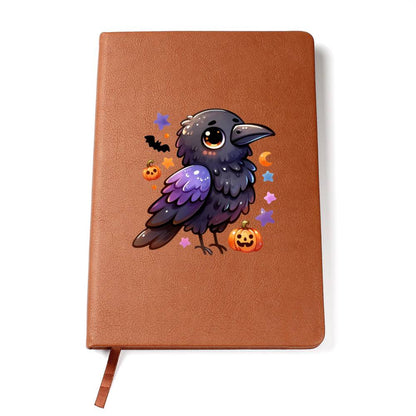 Cute Halloween Sticker 101 - Vegan Leather Journal