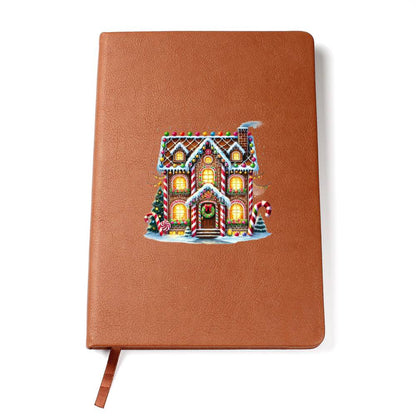 Christmas Gingerbread House 024 - Vegan Leather Journal