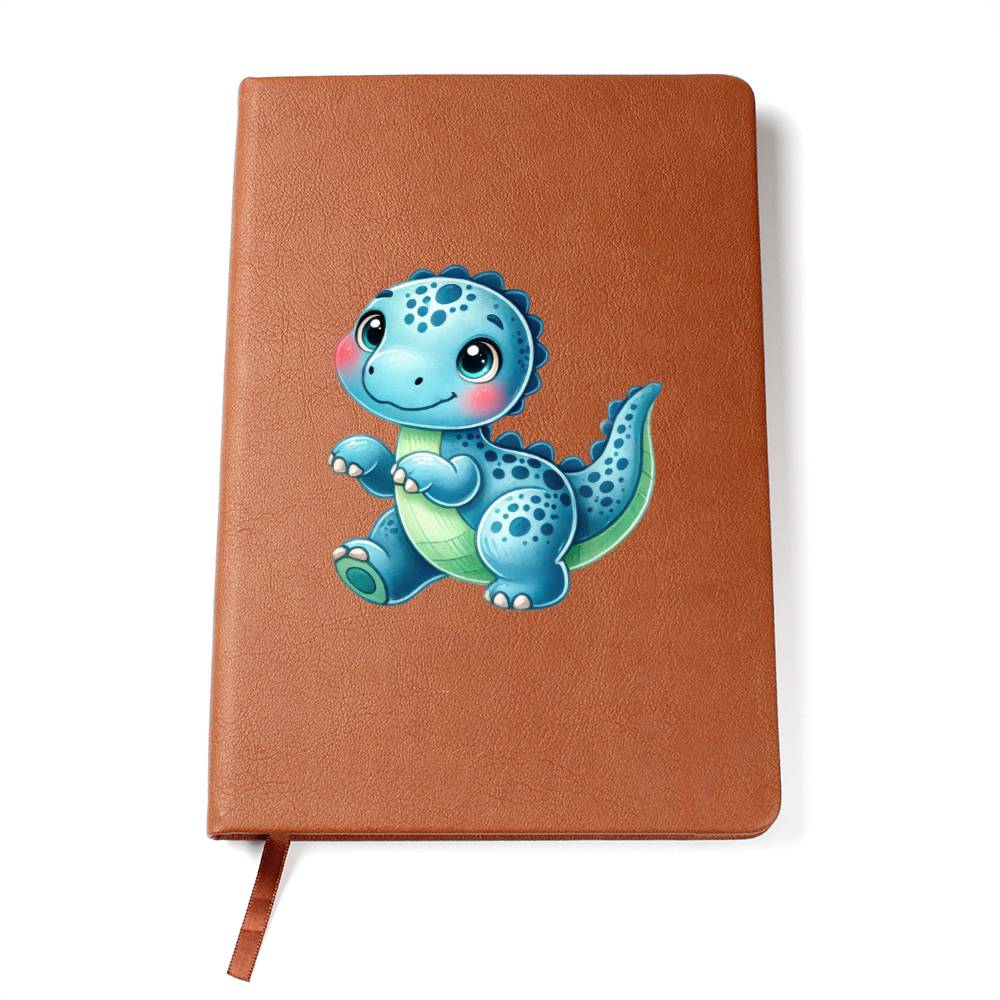 Colorful Baby Dinosaur 067 - Vegan Leather Journal