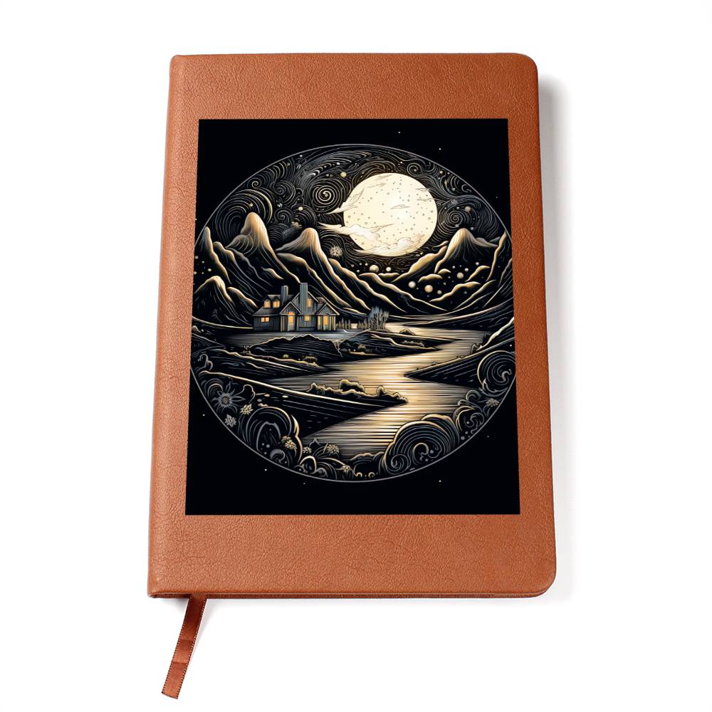 Minimalist BOHO Art 048 - Vegan Leather Journal
