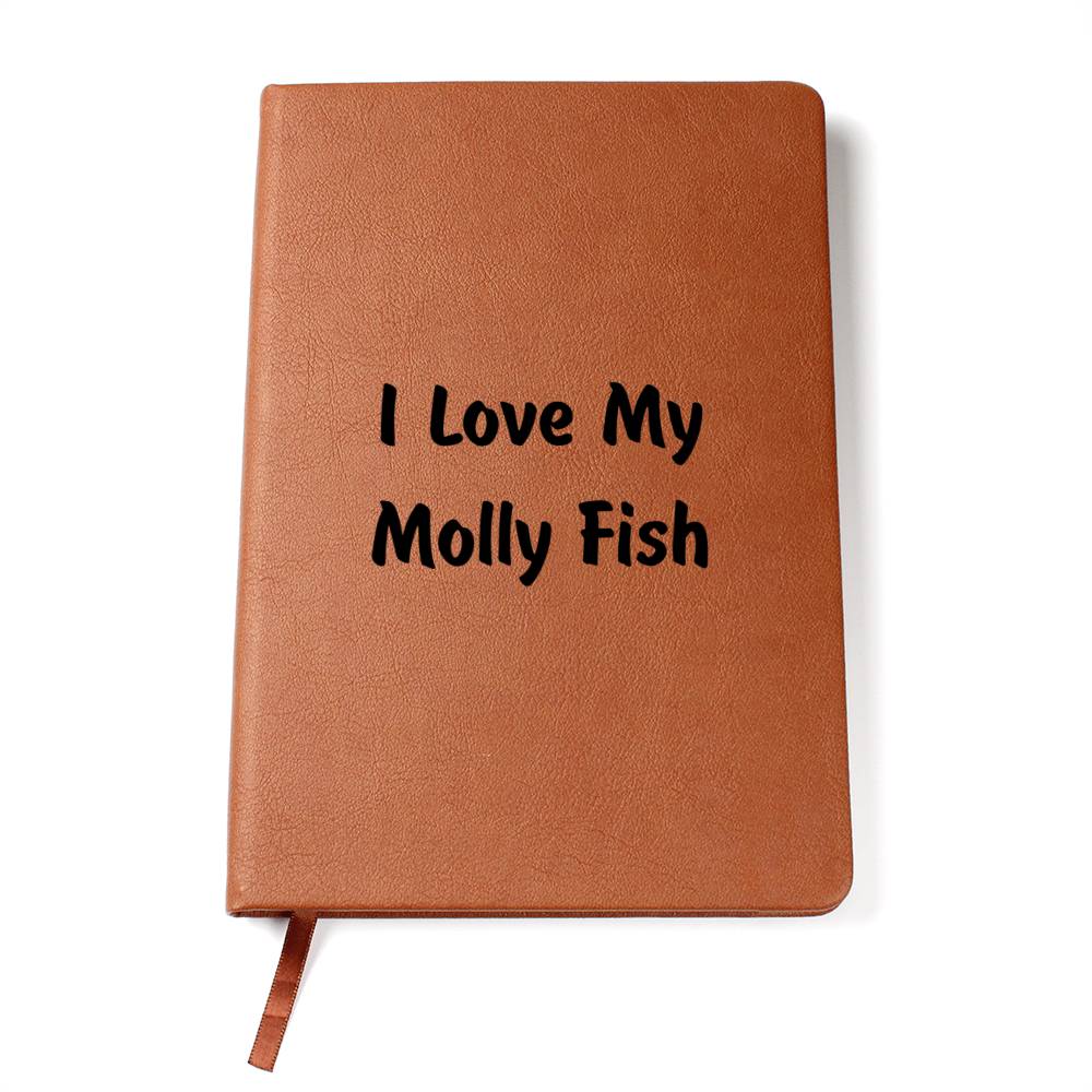 Love My Molly Fish - Vegan Leather Journal