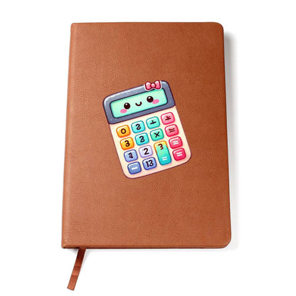 Cute Back to School Sticker 091 - Vegan Leather Journal